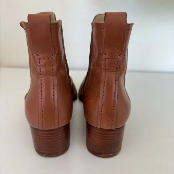 Rag & Bone Walker Pull On Cognac Leather Booties - Picture 5 of 11